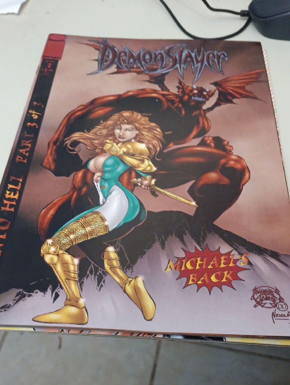 Demon Slayer Comic Book - Green & Gold Cover Not In Sleeve